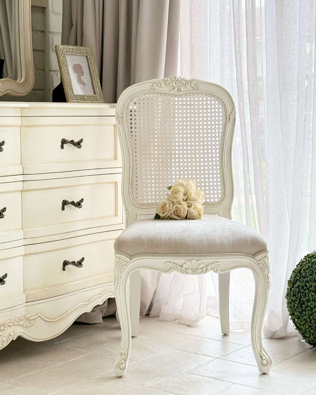 Anna Cane Back French Provincial Chair 1