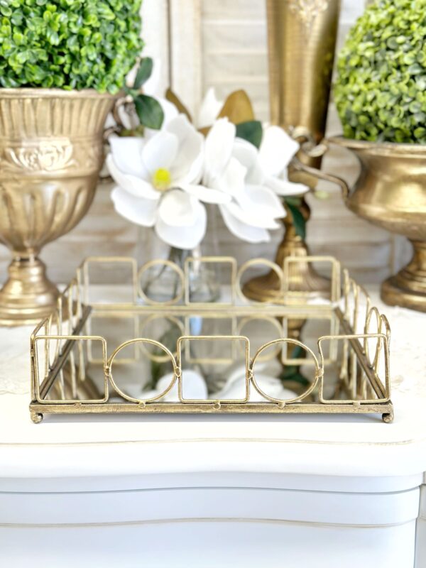 Gold Mirrored Tray