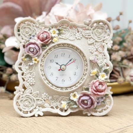 Vintage Floral Clock
