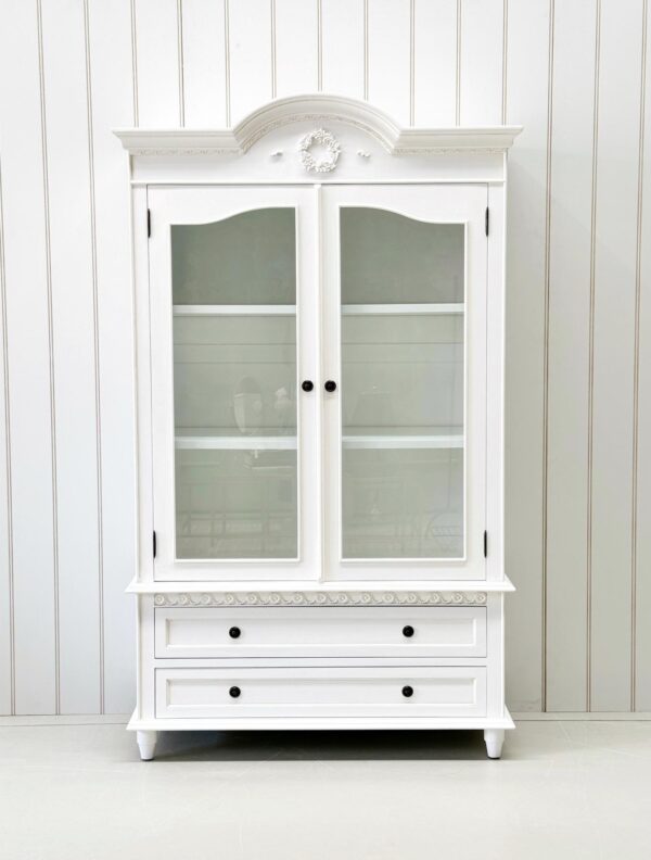 Bonnie White Farmhouse Display Cabinet - Image 2