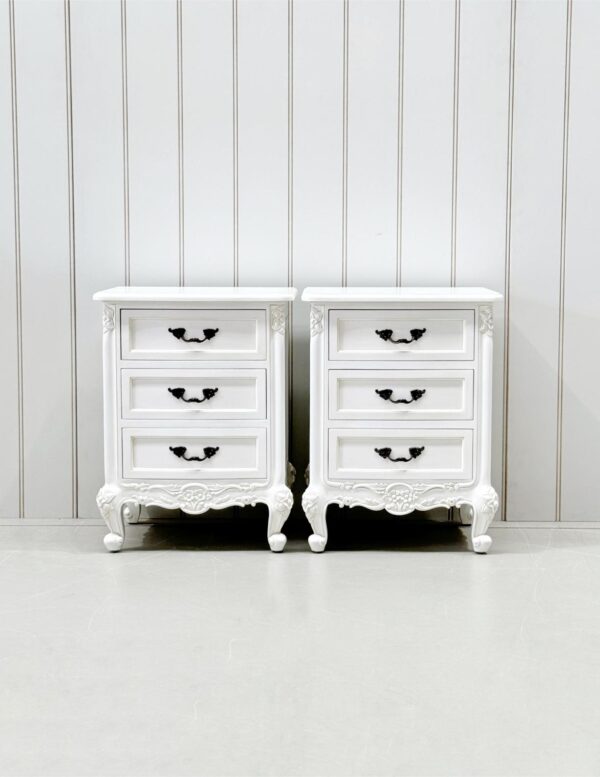 Le Foret White Bedside Table - Image 6