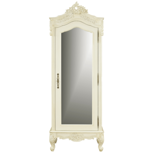 Mattia French Provincial Single Mirrored Door Armoire