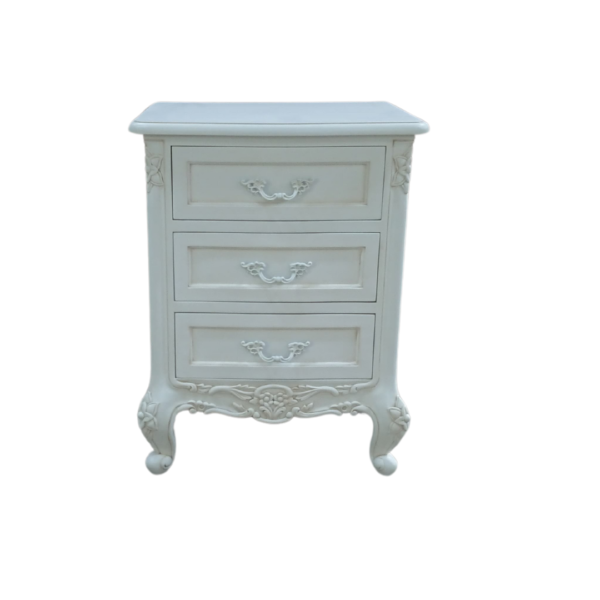 Le Foret White Bedside Table