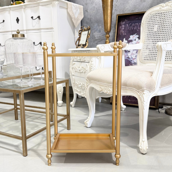 Gold Metal Umbrella Stand