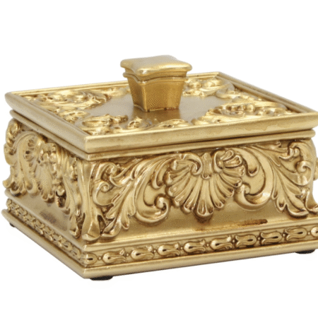 Fleur Ornate Gold Keepsake Box