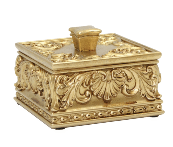 Fleur Ornate Gold Keepsake Box