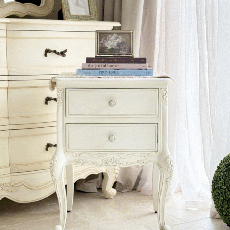Antonietta Antique White French Provincial Bedside Table