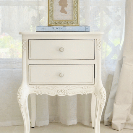 Antonietta Antique White French Provincial Bedside Table