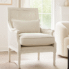 Hampton White Oak Rattan Armchair