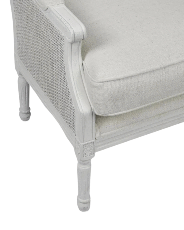 Hampton White Oak Rattan Armchair - Image 5