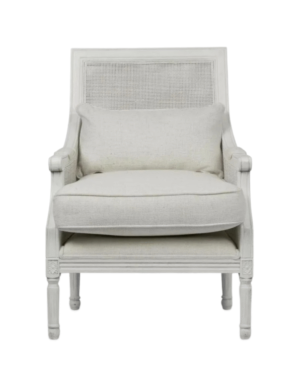 Hampton White Oak Rattan Armchair - Image 2