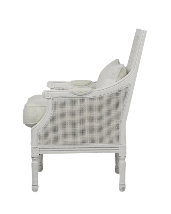 Hampton White Oak Rattan Armchair - Image 3
