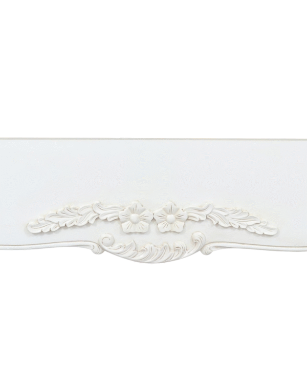 Juliette Antique White Upholstered French Bed