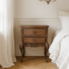 Antonietta Antique Brown French Provincial Bedside Table