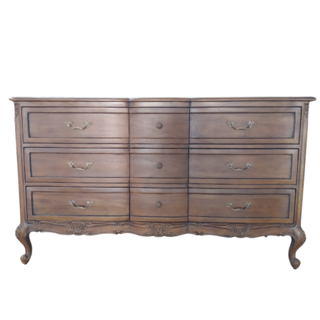 Le Foret Antique Brown French Provincial Chest of Drawers