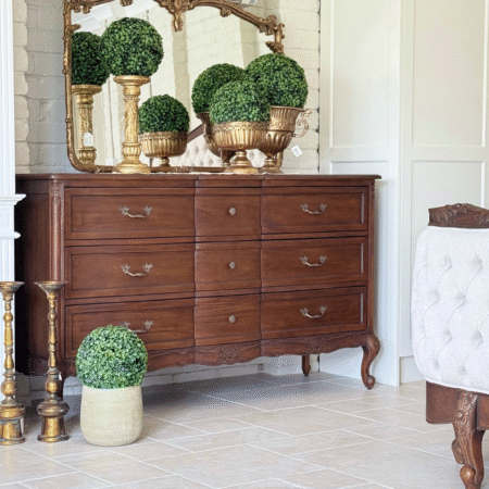 Le Foret Antique Brown French Provincial Chest of Drawers