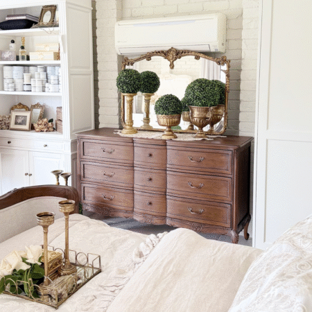Le Foret Antique Brown French Provincial Chest of Drawers