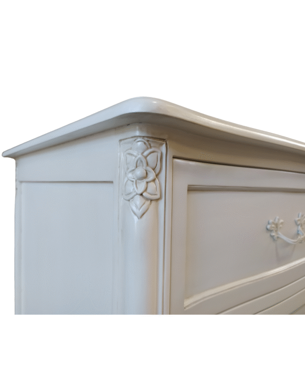 Le Foret Antique White French Provincial Chest of Drawers - Image 8
