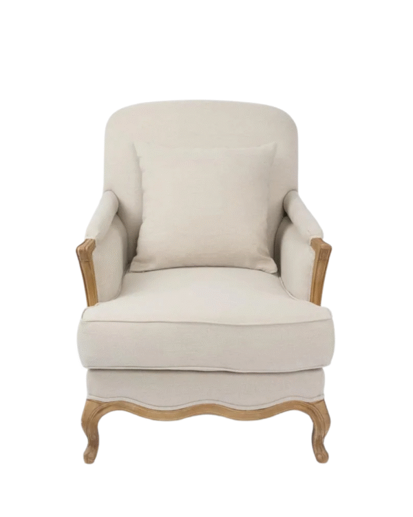 Normandy Bergere Oak Armchair - Image 2