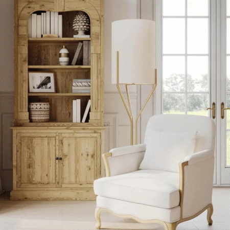 Normandy Bergere Oak Armchair