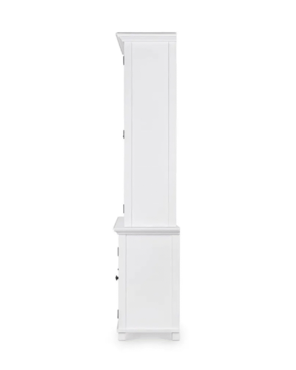 Sorrento Glass Door Hamptons Cabinet White - Image 6