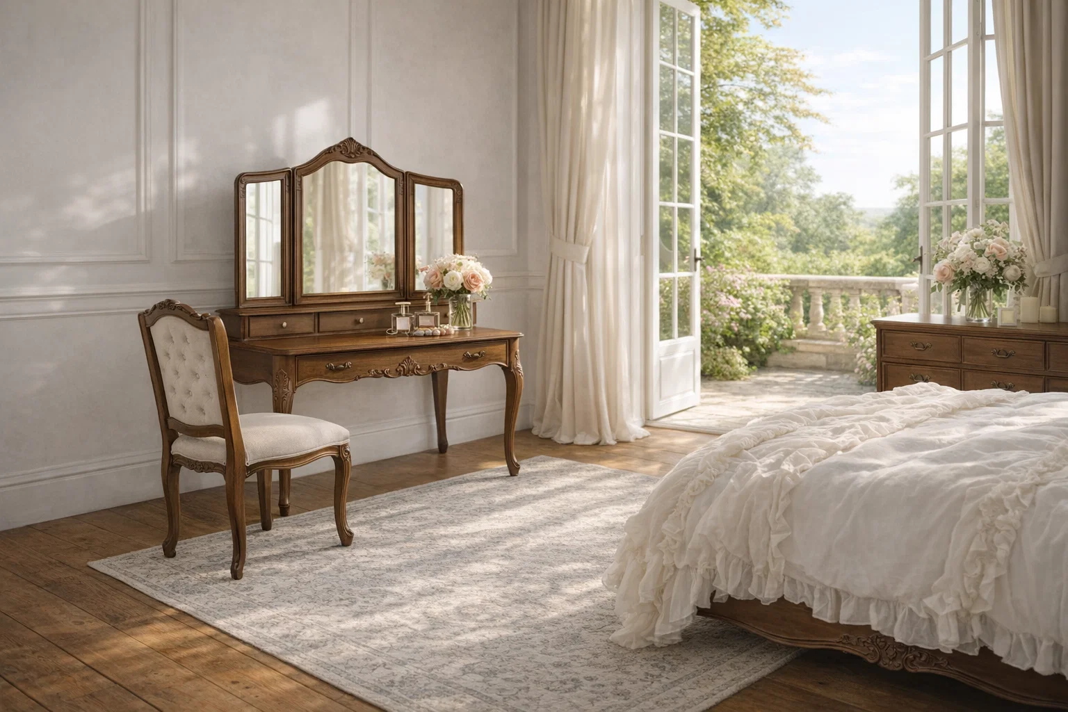 french-bedroom-dressing-table-carved-legs-brown