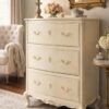 Antique White French Provincial Chest of Drawers Ex Display