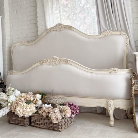 Alternative view of Isabelle Ex Display Super King French Provincial Upholstered Bed Antique Ivory