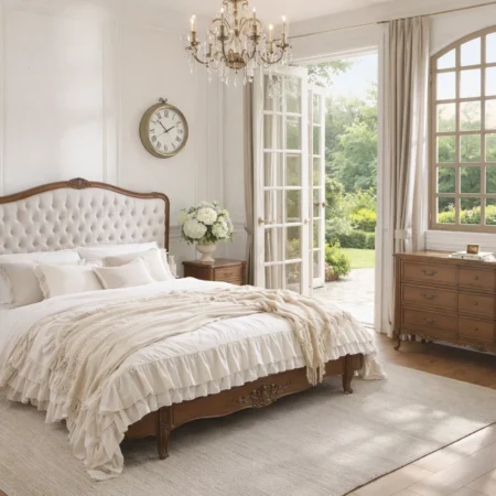 solid-wood-french-bed-tufted-headboard-antique-finish