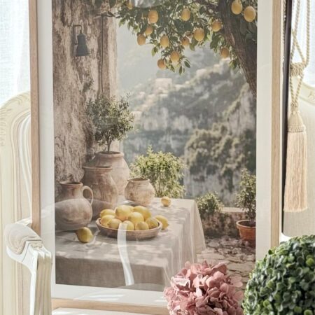 Mediterranean Lemon Grove Mediterranean Courtyard Wall Art