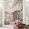 Parisian Architecture Blush Blossom Wall Art
