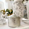 Vintage Cut Glass Candle Jar